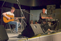 Malcolm MacNeil pickin’ tunes on solo guitar, subsequently accompanied by Sheumas MacNeil on keyboard