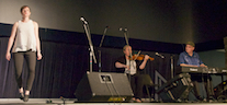 Stephanie MacDonald step dancing to the music of Dara Smith-MacDonald on fiddle and Doug MacPhee on keyboard