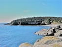 Cove west of the entrance to Big Lorraine Harbour