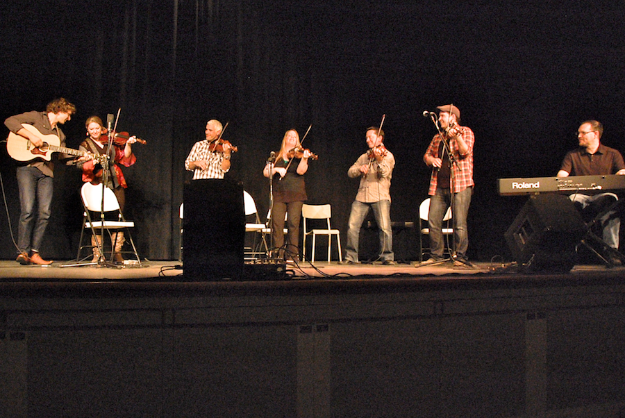 Jake Charron, Andrea Beaton, Matt Pepin, Terri-Lynn Mahusky, Louis Schryer, Troy MacGillivray, and Allan Dewar