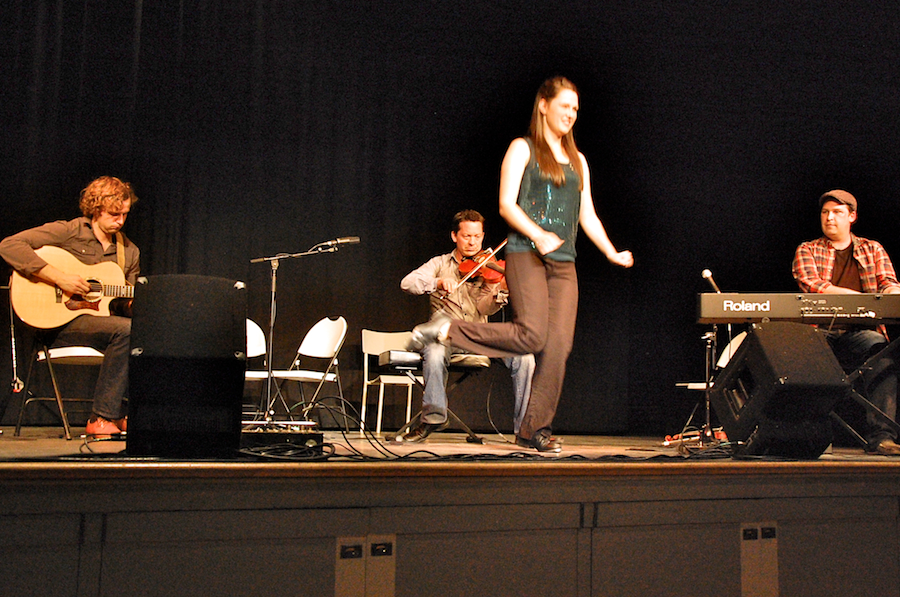 Jake Charron, Louis Schryer, Sarah Robinson, and Troy MacGillivray