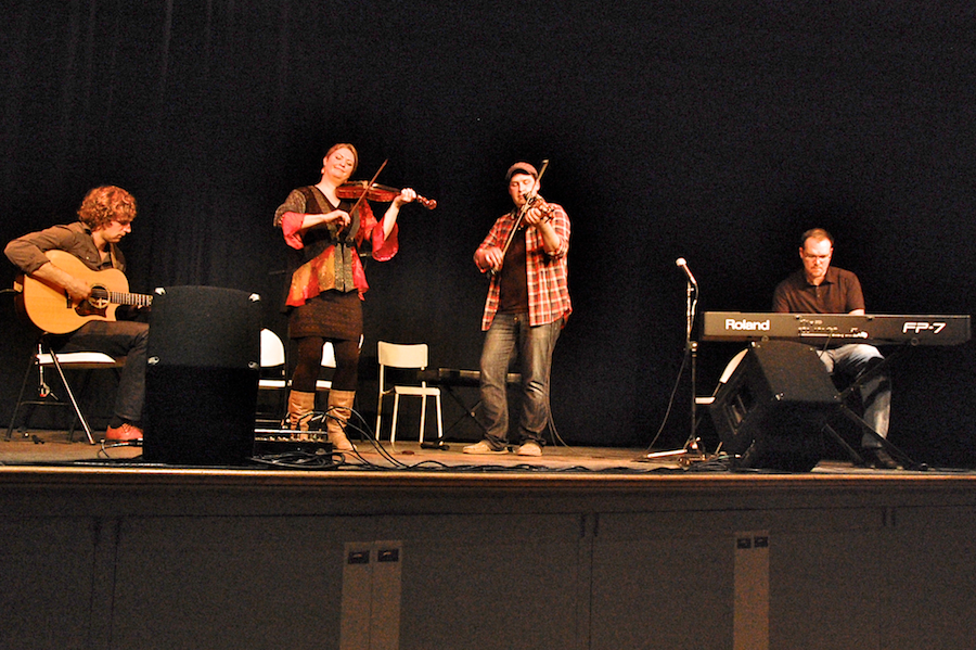 Jake Charron, Andrea Beaton, Troy MacGillivray, and Allan Dewar